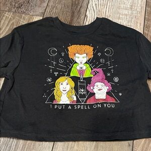 Disney Hocus Pocus Black Girls Graphic Tee Size 6/6x